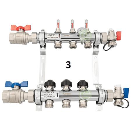 Коллектор с расходомерами Рехау HKV-D 12080313002