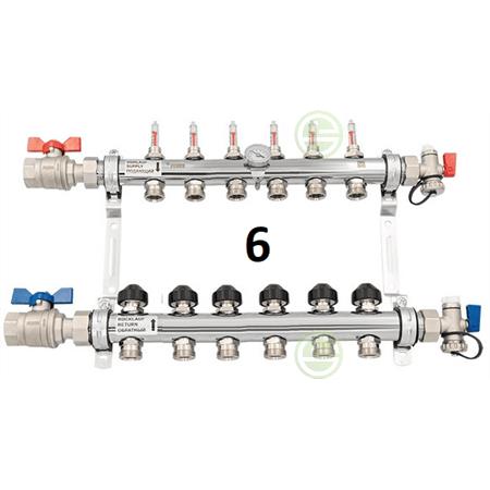 Коллектор с расходомерами Рехау HKV-D 12080613002