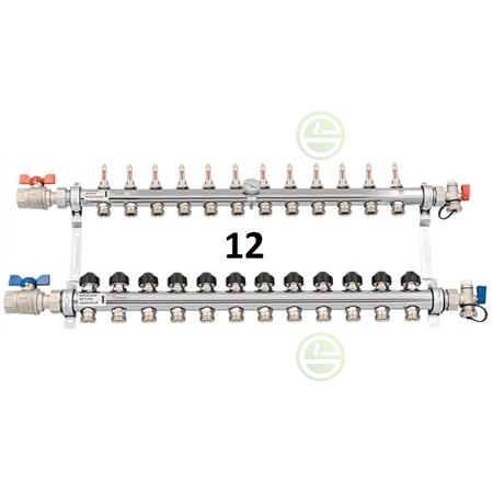 Коллектор с расходомерами Рехау HKV-D 12081213002