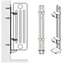 Комплект кронштейнов быстрого монтажа Arbonia ZB0235 0001 для радиаторов 500-695 мм ZB0235 0001