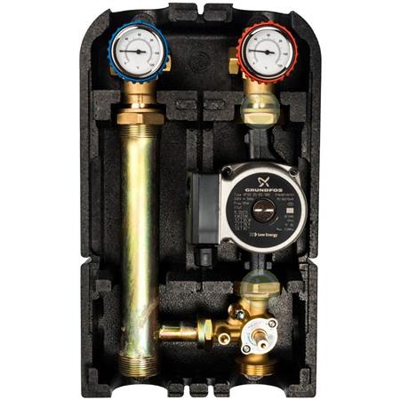 Насосная группа Barberi 03G DN25 (03G02500C) с 3-ходовым смесителем и насосом Grundfos UPSO 25-65 03G02500C