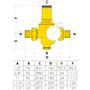 Редуктор давления Caleffi 5360 1/2" НГ с манометром 536041