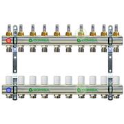 Коллектор Comisa 10 (88.50.419) с расходомерами - распределительные коллекторы для теплого пола 88.50.419