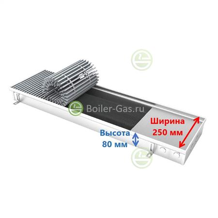 Конвектор Heatmann Line 250/80/4500 с естественной конвекцией - внутрипольный конвектор для отопления частного дома LN-802504500