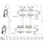 Коллектор с расходомерами Danfoss SSM-5F на 5 контуров 088U0755