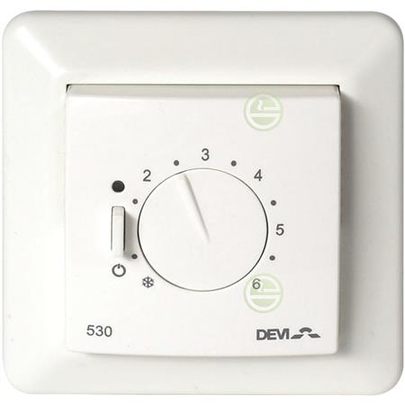 Термостат Devi DEVIreg 530 5-45°C 15A с датчиком пола 140F1030