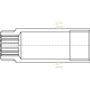 Резьбовой удлинитель Elsen Metalit EBF13 1/2" НВ L=40  EBF13.12-40