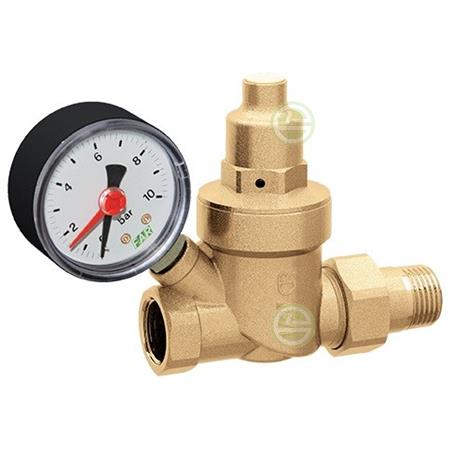 Редуктор давления Far 2865 3/4" ВР-НР с манометром (2865-34) - предохранительная арматура для систем водоснабжения 2865-34