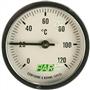 Термометр Far FA 2650 40 мм 0-120°C 3/8"НР с погружной гильзой 36 мм FA 2650
