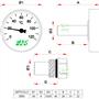 Термометр Far FA 2650 40 мм 0-120°C 3/8"НР с погружной гильзой 36 мм FA 2650