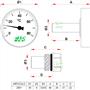 Термометр Far FA 2651 40 мм 0-80°C 3/8"НР с погружной гильзой 36 мм FA 2651