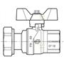 Шаровой кран FIV Perfecta с американкой ВВ 3/4" 6067R080