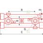 Настенный комплект водорозеток FV Plast 2x20x1/2" ВР для смесителя 221020