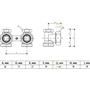 Кран Gekon GK 7421 3/4"НР х 3/4"ЕК с нижним угловым подключением GK 7421