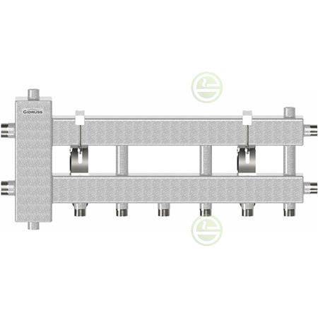 Коллектор с гидрострелкой Gidruss BMK-60-4D на 4 контура 17 0K603 10