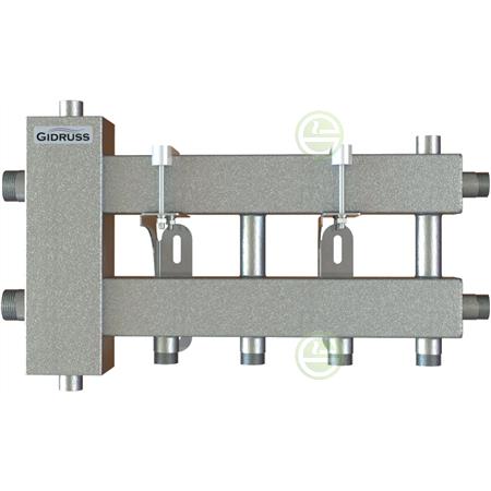 Коллектор с гидрострелкой Gidruss BM-60-3D на 3 контура 19 00602 18