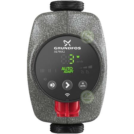 Насос Grundfos ALPHA2 25-80 NEW 50Вт 3,8м³/ч (99420015) стандартное исполнение - циркуляционные насосы отопления 99420015