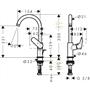 Смеситель для раковины Hansgrohe Logis 210 со сливным гарнитуром 71130000