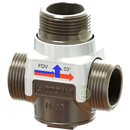 Трехходовой смесительный клапан Laddomat 11-30 FDV 53°C R25 до 30 кВт 11116053