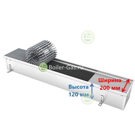 Конвектор Бриз M 200/120/2500 с естественной конвекцией - внутрипольный BM 200-120-2500