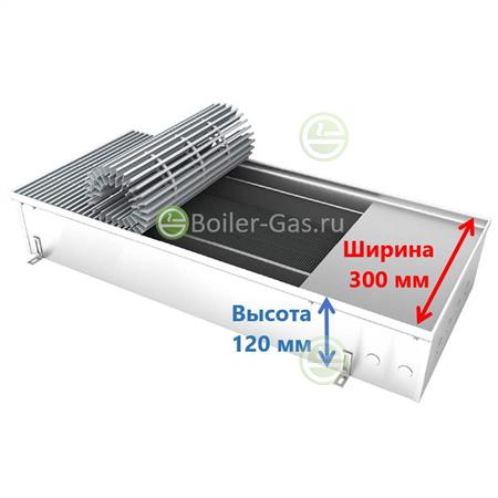 Конвектор Бриз M 300/120/2800 с естественной конвекцией - внутрипольный BM 300-120-2800