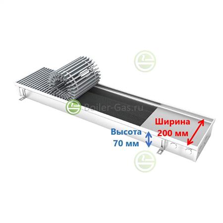 Конвектор Klima TK 200/70/1500 с естественной конвекцией - внутрипольный TK-150x20x07