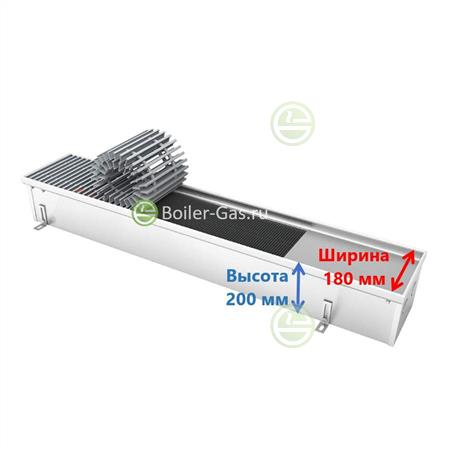 Конвектор Varmann Ntherm 180/200/4500 с естественной конвекцией - внутрипольный N 180.200.4500 RR U EV1 ES