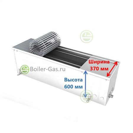 Конвектор Varmann Ntherm Maxi 370/600/1000 с естественной конвекцией - внутрипольный NM 370.600.1000 RR U C34 ES