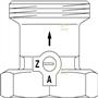 Обратный клапан Oventrop SVE DN 32 2"x2" НВ 1070010