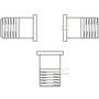 Комплект втулок для трехходовых вентилей Oventrop DN 20 - 3 втулки с наружной резьбой 1/2" 1130292