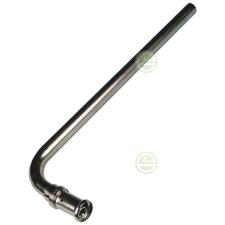 Пресс-угол Henco 16x15 L=300 c трубкой для присоединения к радиатору - фитинги для металлопластиковых труб 24P-1604