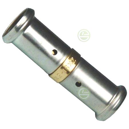 Пресс-муфта Henco 16 (оловянное покрытие) - фитинги для металлопластиковых труб 15P-1616A