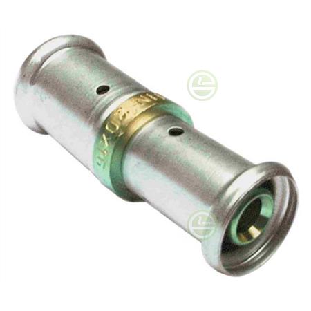 Пресс-муфта Henco 26х16 (оловянное покрытие) - фитинги для металлопластиковых труб 16P-2616A