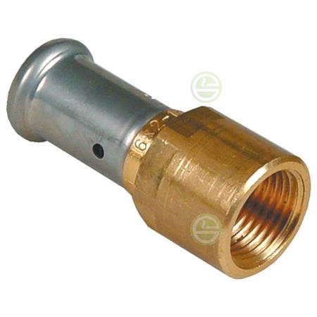 Пресс-муфта Henco 26х1" ВР (оловянное покрытие) - фитинги для металлопластиковых труб 18P-2606A