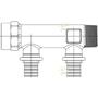 Коллектор Rehau Rautitan 20-R на 2 выхода Rp 3/4" с присоединением труб на надвижных гильзах 13661301001