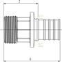 Переходник Rehau с наружной резьбой 20-R 3/4 RX+ 14563151001