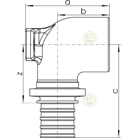 Водорозетка Рехау 20-Rp 3/4 RX+ купить Rehau 14563601001 цена