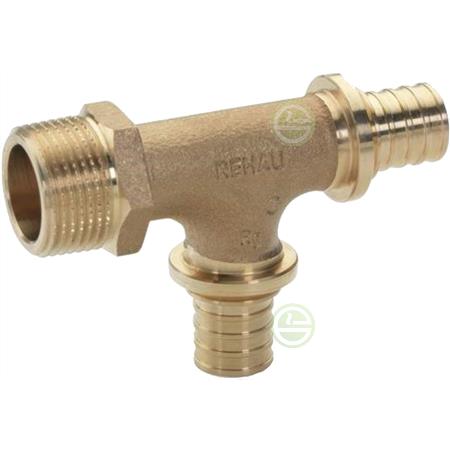 Тройник Rehau RAUTITAN RX+ с наружной резьбой 16-16-R 1/2 14564001001