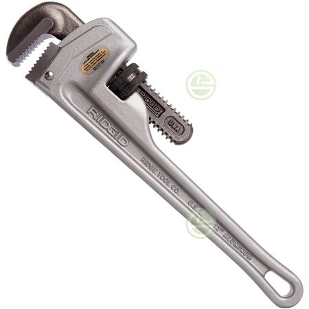 Прямой ключ Ridgid на 12" для труб диаметром 2" (47057) алюминиевый - инструменты для монтажа труб 47057