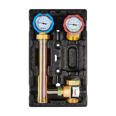 Насосная группа Rommer 1" правая, с термостатическим смесительным клапаном 35-60°С (RDG-1002-002501) RDG-1002-002501