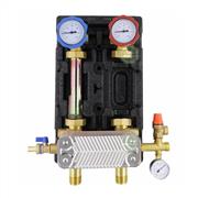 Насосная группа Rommer 1" с теплообменником 34 пластин, без насоса, в теплоизоляции (RDG-1038-342501) RDG-1038-342501