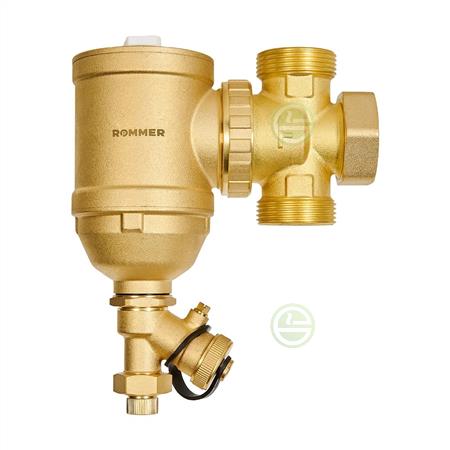 Магнитный сепаратор шлама Rommer поворотный универсальный НР 1" латунный (RFW-0080-255625) RFW-0080-255625