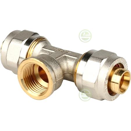 Компрессионный тройник Stout SFS-0012 20 x 1/2" ВР  SFS-0012-001220