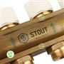 Коллектор Stout SMB 0473 8 с расходомерами - распределительные коллекторы для теплого пола SMB 0473 000008