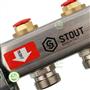 Коллектор Stout SMS 0922 12 с регулирующими кранами - распределительные коллекторы для радиаторов SMS 0922 000012