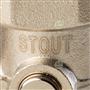 Кран Stout SVH 3/4"НР х 3/4"ЕК с нижним угловым подключением (SVH 0004 000020) - арматура для радиаторов отолпения SVH 0004 000020