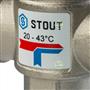 Термостатический клапан Stout SVM 1"НР 20-43°C Kvs=2,5 (SVM-0020-254325) - арматура для теплого пола SVM-0020-254325