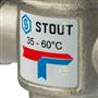 Термостатический клапан Stout SVM 3/4"НР 35-65°C Kvs=1,6 SVM-0120-166020