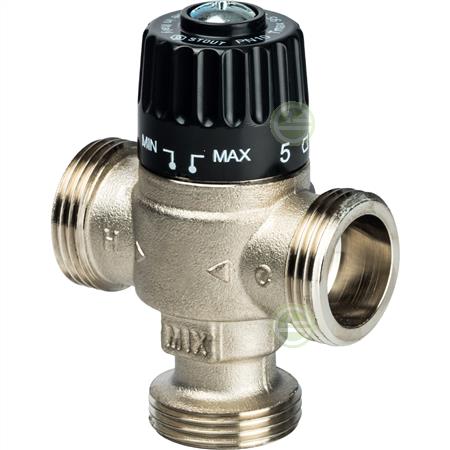 Термостатический клапан Stout SVM 1"НР 30-65°C Kvs=1,8 SVM-0125-186525