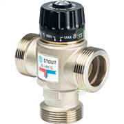 Термостатический клапан Stout SVM 1 1/4"НР 30-65°C Kvs=3,5 SVM-0125-356532